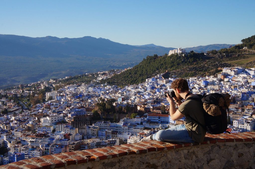 Bram exploring Marocco during his volunteer project