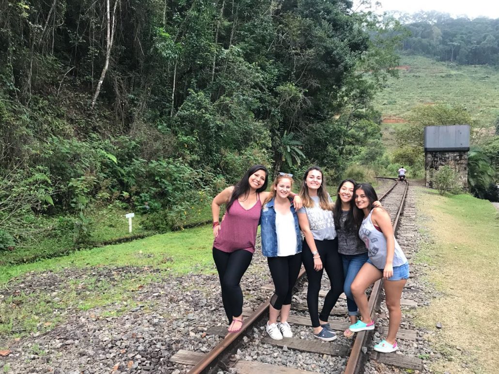 Exploring the countryside of Brazil with other volunteers