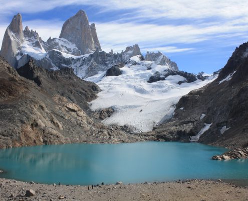 bergen in Patagonië in Argentinië lijken een droom voor iedereen die van wandelen houdt.