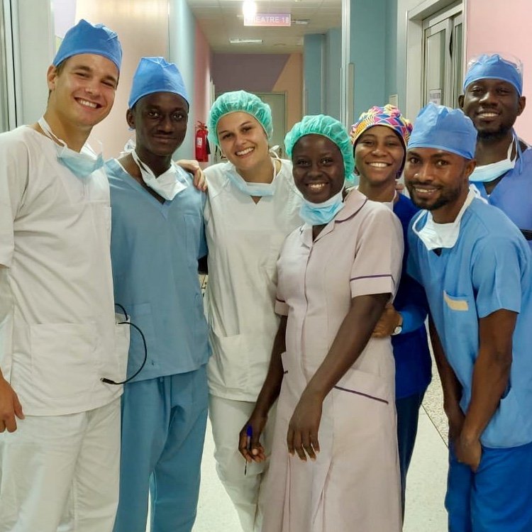 stagiair van de Medicine Project in Ghana