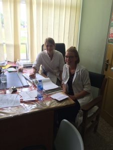 Two aiesec volunteers in Ghana at the Medicine project